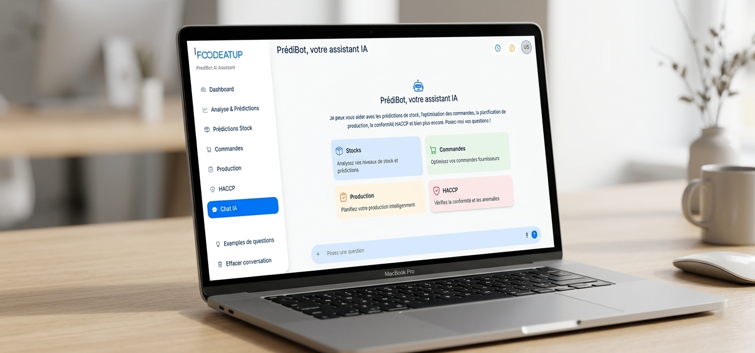 FoodEatUp PrédiBot — assistant IA prédictif pour stocks et HACCP